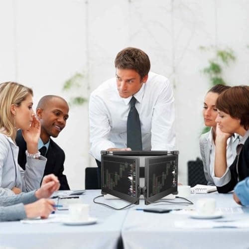 Teamgee 12" Laptop Screen Extender, Dual Display Triple Setup, Portable Monitor for 13"–16" Laptops, USB-C/HDMI/USB-A Plug & Play, Ideal for Remote Work & Multitasking 7