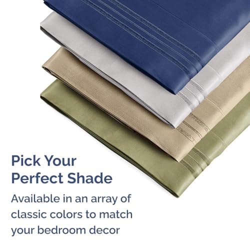 Queen Pillow Cases Set of 2 - Ultra Soft Hotel Quality Pillowcase Covers - Comfy, Cozy & Wrinkle Free - Shrinkage and Fade Resistant - Machine Washable Pillow Protectors - 2 Piece Set - French Grey 7