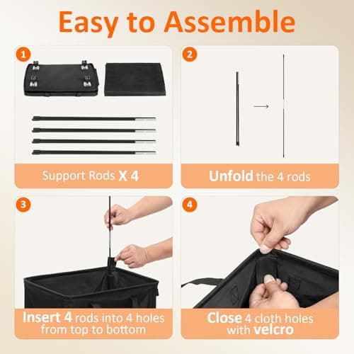 Optish Laundry Basket with Wheels, 90L Rolling Laundry Hamper with Wheels, Large Clothes Hamper on Wheel with Removable Mesh Bag for Bedroom, Dorm Room Essentials, Black 8