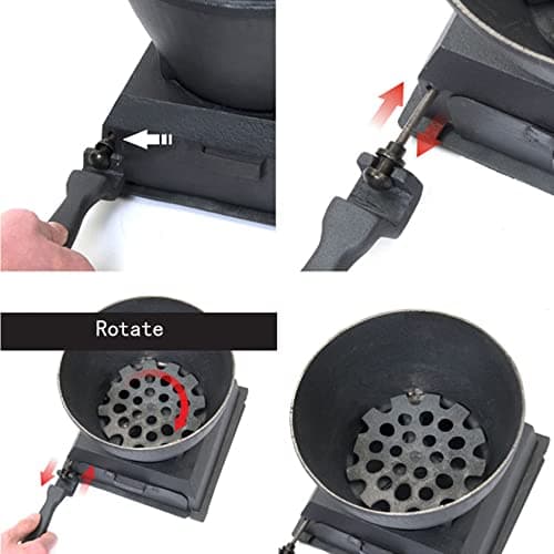 Thickened Cast Iron Rural Heating Stove,View Window,Smokeless Cooker For Tent, Indoor, Villa,Shelter, Heating,daily cooking,BBQ,S 7