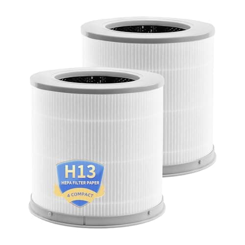 Mi 4 Replacement Filter Compatible With XIAOMI 4 Compact Air Purifier,H13 HEPA 3-Layer Filteration Activated Carbon Filter, 2-Pack