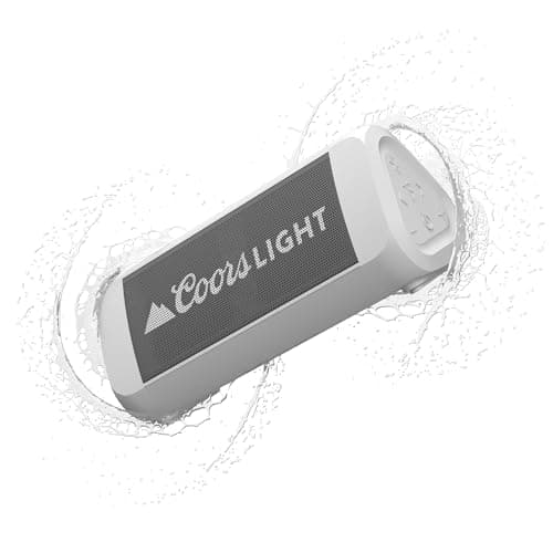OontZ Ultra Portable Bluetooth Speaker 5.0 - IPX7 Waterproof, 14W Enhanced Sound, 20-Hr Battery, 100ft Wireless Range, Deep Bass and Clear Audio, Durable Shower Speaker for Pool or Beach (Coors White)