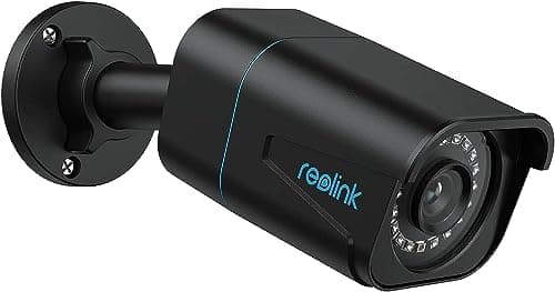 REOLINK 4K/8MP Security Bullet PoE IP Camera,Surveillance Outdoor Indoor,Human/Vehicle/Pet Detection,100ft IR Night Vision,Work with Smart Home,Up to 256GB microSD Card,RLC-810A(Black)