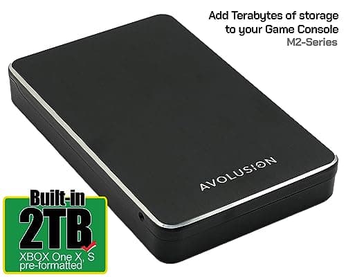 Avolusion M2 Series 2TB USB 3.0 Portable External Gaming Hard Drive (Compatible with Xbox One, Pre-Formatted) - 2 Year Warranty 2