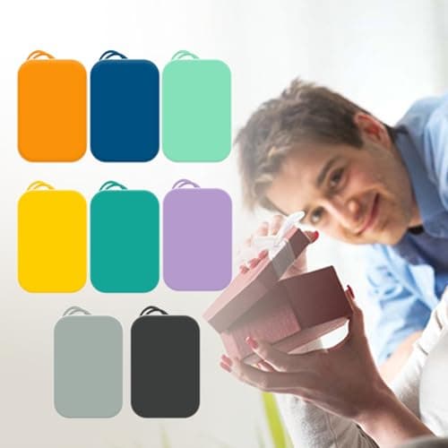 8 Pack Silicone Luggage Tags for Suitcases - Suitcase Tags, Colour Travel Tags for Luggage, Easy to Identify and Mark 6