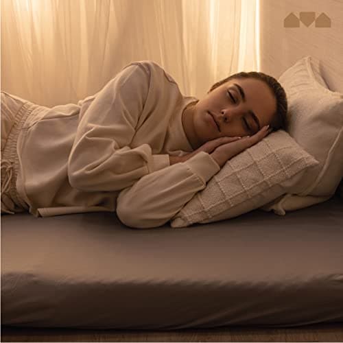 Fitted Sheet for The Milliard Trifold Mattress, Super Soft and Cozy Washable Grey Sheet (Queen, 4") 5