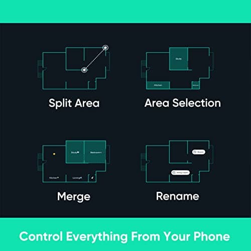 WYZE Lidar Mapping Robot Vacuum, Avoids Obstacles, Wi-Fi Connected, 110min Runtime, Works with Alexa, Multi-Surface Cleaning, Black 5