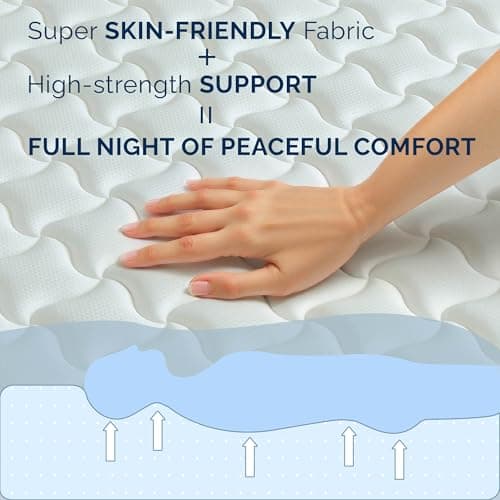 Full Size Mattress, 12 Inch Hybrid Mattress in a Box, Memory Foam Individually Wrapped Pocket Coils Innerspring Pressure Relief, Medium Firm - CertiPUR-US Certified, Fiberglass-Free, 54x75 Inches 6