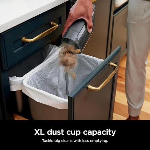 AMAZON RENEWED Shark CH701 Cyclone Handheld Vacuum with PetExtract Hair, 8"" Crevice Tool, HyperVelocity Suction, Navy (Renewed) 9