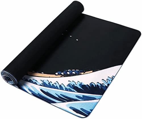 iLeadon Desk Mat, Big Mouse Pad, XXL Extended Gaming Mouse Pad, Large Mouse Pad for Desk Rubber Base Mousepad with Stitched Edges, Keyboard Mouse Mat for Work, Game, Office, Home - Japanese Sea Wave 5