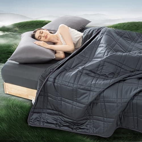 Weighted Blanket King Size 25lbs(88''x104'', Dual-Sided), Reversible King Weighted Blanket with Cozy Warm Velvet & Cooling Tencel Fabric for Adults & Couple All Season - Carry Bag Included, Dark Grey