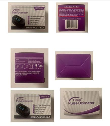 Fingertip Pulse Oximeter, Blood Oxygen Saturation Monitor (SpO2) with Pulse Rate Measurements and Pulse Bar Graph, Portable Digital Reading OLED Display, Batteries Included 5