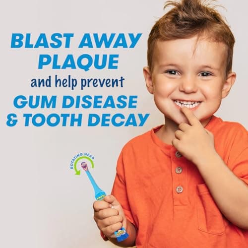 FIREFLY Clean N' Protect, Sonic The Hedgehog Toothbrush with 3D hygienic Cover, Premium Soft Bristles, Anti-Slip Grip Handle, Battery Included, Ages 3+, 3 Piece Set (Pack of 1) 3