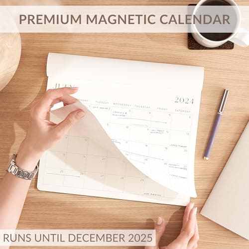 Beautiful 2025 Magnetic Fridge Calendar - Runs From July 2024 Until December 2025 - The Perfect 2024-2025 Monthly Refrigerator Calendar for Easy Organizing 5