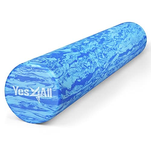 Yes4All EVA Firm Foam Roller for Back - Round Roller for Exercise, Yoga & Pilates 12/18/24/36 inch