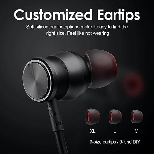 Rythflo Bluetooth Headphones, 150H Playtime Wireless Bluetooth Earbuds w/Mic in-Ear Magnetic Neckband Earphone, IPX7 Sweatproof Deep Bass Headset for Home, Traveling, Outdoor, Business Trips 5