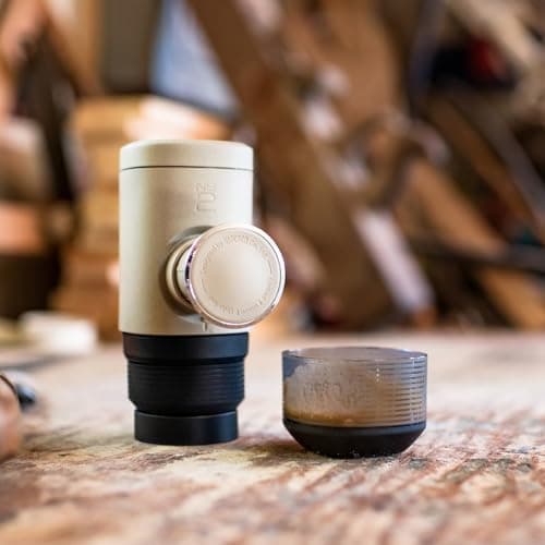 WACACO Minipresso NS2, Portable Espresso Maker Compatible with NS Original Capsules and Compatibles, Manually Operated, 18 Bar Small Handheld Coffee Machine for Travel, Camping 8