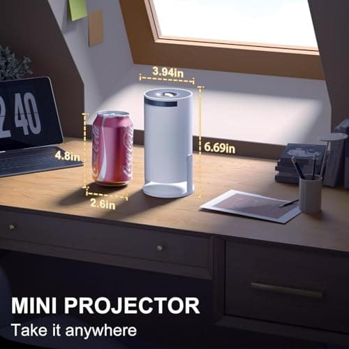 Smart 4K Projector WiFi Bluetooth - Salange Mini Projecteur, Short Throw Projector 1080P HD, Auto Keystone Correction, Android 11.0, Outdoor Movie Projector Portable [2024 HY300PRO] 6