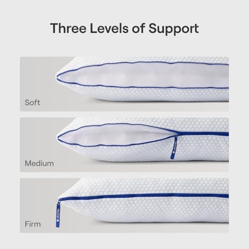 Nectar Tri-Comfort Cooling Pillow - Adjustable Support & Firmness - Cooling Cover - Pressure Relief - Helps Reduce Neck Pain - Premium Memory Foam & Microfiber Down Alternative 6