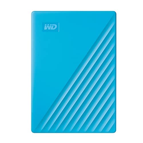 WD 2TB My Passport, Portable External Hard Drive, Blue, backup software with defense against ransomware, and password protection, USB 3.1/USB 3.0 compatible - WDBYVG0020BBL-WESN