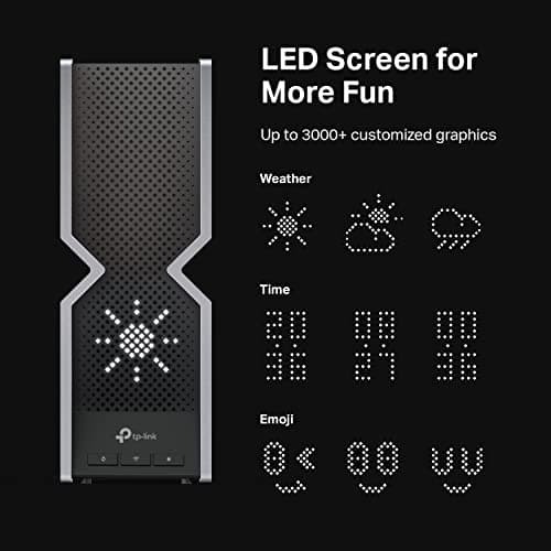 TP-Link Tri-Band BE19000 WiFi 7 Router (Archer BE800) | 12-Stream 19 Gbps | 2×10G + 4×2.5G Ports | LED Screen, 8 High-Performance Antennas | VPN, Easy Mesh, HomeShield, Private IoT, Free Expert Help 7