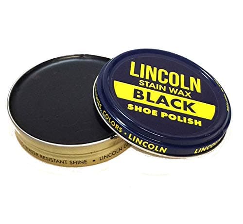 Lincoln Stain Wax Shoe Polish - 2.5 Ounces (Black)