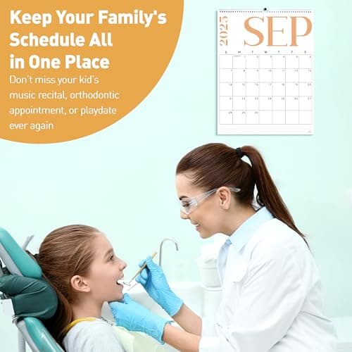 S&O Modern Vertical 2026 Wall Calendar - Tear-Off Monthly Calendar through December 2026-18 Month Academic Wall Planner - Hanging Organizer to Track Anniversaries & Appointments - 13.5"x10.5”in 6