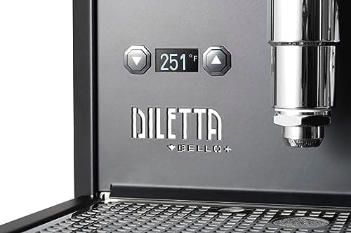 Diletta Bello+ Espresso Machine | E61 | PID Temperature Control | Shot Timer | Programmable Preinfusion | Handmade In Italy (Black) 5