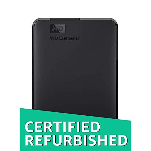 WD 2TB Elements Portable External Hard Drive - USB 3.0 - WDBUZG0020BBK-WESN (Renewed)