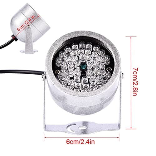 Camera IR Light 48 LED IR Illuminators Lights Waterproof Infrared Night Visionss Light for Security CCTV Camera 7
