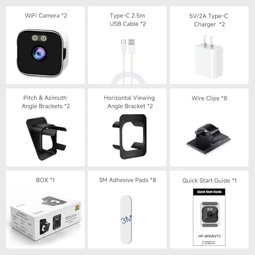 4K Window Security Camera for Home: 2.4GHz&5GHz WiFi Window Camera with Dual-Light Color Night Vision - Indoor Window Cam with Motion Detection for Home Security - with 2 Multiple Angles Window Mounts 9