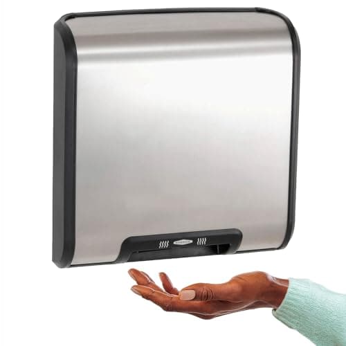 Bobrick B-7128 115V QuietDry, TrimDry ADA Surface-Mounted Automatic Heated Hand Dryer, 115 V
