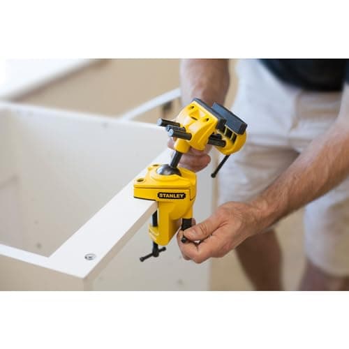 Stanley 1-83-069 MaxSteel Multi Angle Hobby Vice, Yellow/Black 6