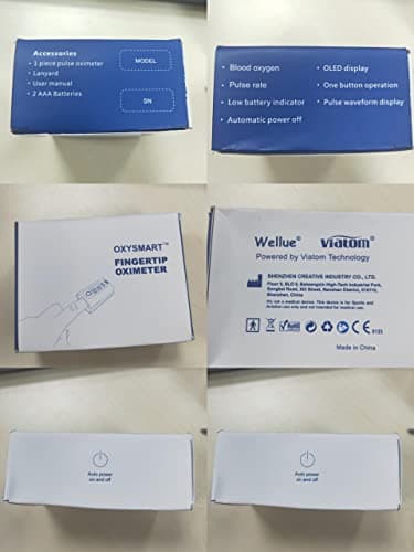 Wellue Bluetooth Pulse Oximeter Fingertip, Blood Oxygen Saturation Monitor with Free APP, Batteries, Carry Bag & Lanyard 8