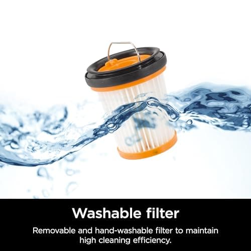 Shark WANDVAC Cordless Hand Vac, Lightweight, Versatile and Portable at 1.4 lbs., Powerful Suction, Charging Dock, One-Touch Empty, NEW Furfins Tool & Crevice Tool for Pet & Home, Gray, WV201WH 9