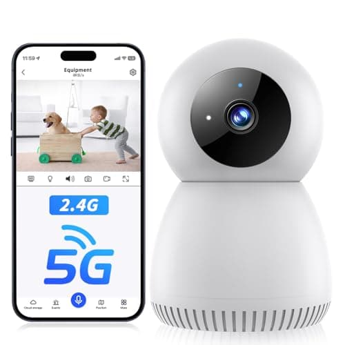 NoahTec Indoor Camera,1080P Pet Camera Baby Monitor,AI Motion Detection, 2-Way Talk, Night Vision, Siren, Compatible with Alexa