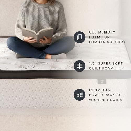 Signature Design by Ashley Chime Hybrid Queen 12" Mattress with Gel Memory Foam, Medium Firm, Pressure Relief, Fiberglass Free Mattress in a Box 7