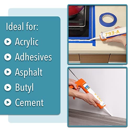 Bates- Caulking Silicone Gun, 10:1 Thrust Ratio, Hand Caulking Guns, No Drip 5