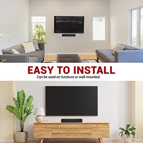 ZVOX Dialogue Clarifying Sound Bar with Patented Hearing Technology, Twelve Levels of Voice Boost - 30-Day Home Trial - AccuVoice AV157 TV Speaker - Black (Renewed) 6