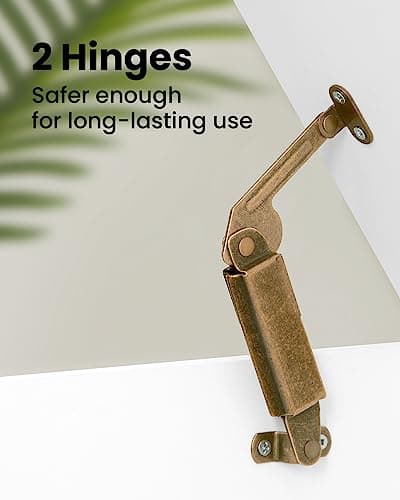 Hzuaneri 39.4" Storage Chest, Extra Large Storage Trunk with 2 Hinges, Wooden Box Bench, Lift-Top Organizer Chest, Shoe Bench for Entryway, Bedroom, Living Room, White SB04503X 6