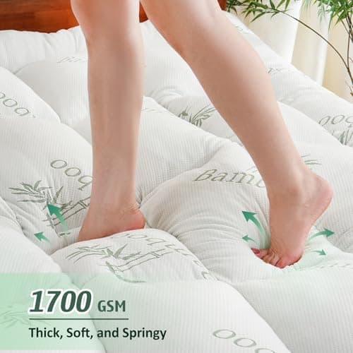 DOWNCOOL 3 Inch Queen Mattress Topper – Cooling Memory Foam Mattress Topper 7
