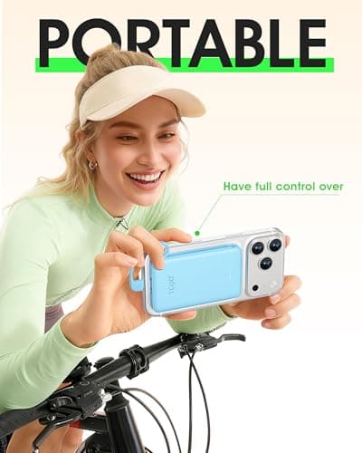 TG90° Portable Charger Built-in AC Wall Plug and Cables, Slim Fast Charging Power Bank 5000mAh, Pocket Size USB C External Battery Pack Compact Travel Charger Compatible with iPhone, Samsung 5