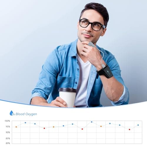 Wellue O2 Pulse Oximeter with Smart Reminder | Blood Oxygen Saturation Monitor for SpO2 and Heart Rate Tracking Continuously, Bluetooth Finger Ring with Free APP &PC Report, Style 1 6