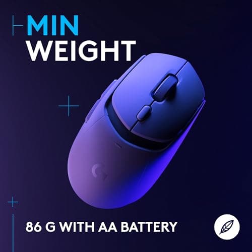 Logitech G309 Lightspeed Wireless Gaming Mouse, Lightweight, LIGHTFORCE Switches, Hero 25K Sensor, 300+ hr Battery, 6 Programmable Buttons, PC & Mac - White 5