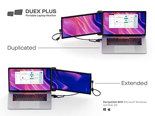 Mobile Pixels Duex Plus Portable Monitor for Laptops, USB C/USB A Plug and Play 13.3" Laptop Screen Extender 6