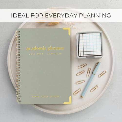 Aesthetic 2025-2026 Academic Planner - A Beautiful 7 x 10" Daily Planner for Women or Men with Weekly & Monthly Spreads For The 25-26 School Year - Modern Calendar Runs From July 2025, June 2026 6