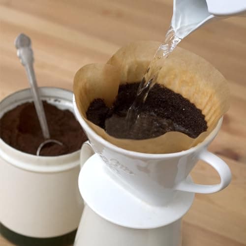 200 Count Coffee Filter #2, 2 Coffee Filters Cone Unbleached Disposable Coffee Filters 2 Cone Paper Fits for Drip and Compatible with Pour Over Coffee Maker(2-6 Cup) 5