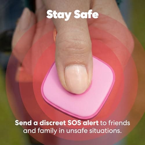 Life360 Tile - Bluetooth Tracker, Keys Finder and Item Locator for Keys, Bags and More. Phone Finder. Both iOS and Android Compatible. 1-Pack (Pink Punch) 7