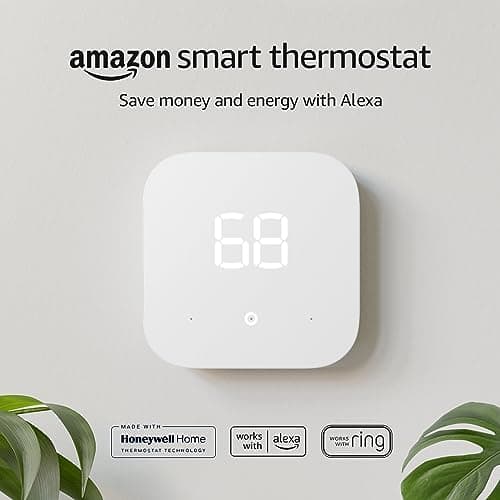 Amazon Smart Thermostat – Save money and energy - Works with Alexa and Ring - C-wire required 6
