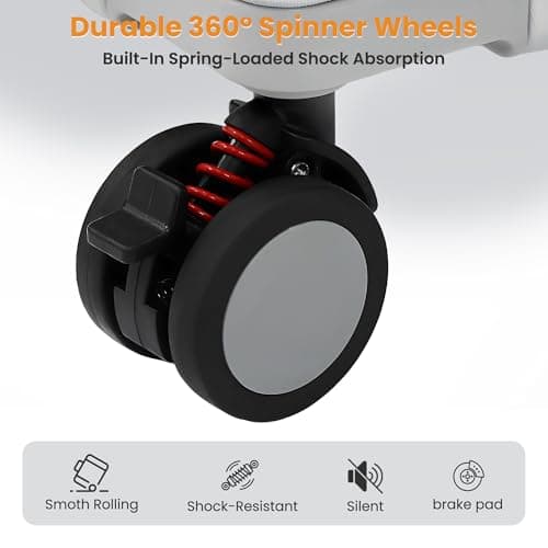 VentureVault Carry On Luggage 22x14x9 Airline Approved, Zipperless Luggage Carry On, Hard Shell Suitcases with TSA Lock, Lightweight Carry On Suitcases with Aluminum Frame (silver, 20inch) 8